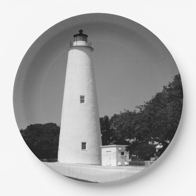 Plato De Papel Faro de Ocracoke (Anverso)