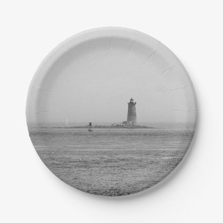 Plato De Papel Faro en la distancia
