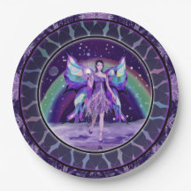 Faro morado de lluvia