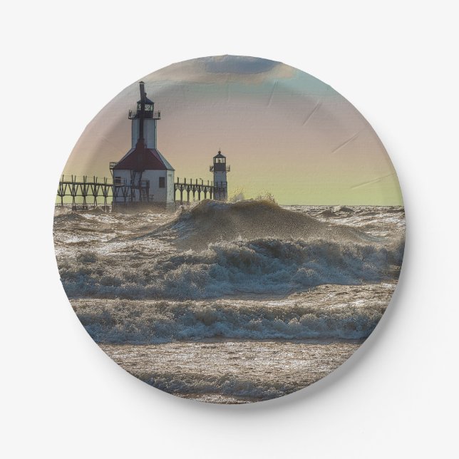 Plato De Papel Faro St Joseph Painterly (Anverso)