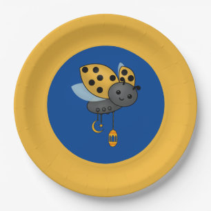 Plato De Papel Faroles de Ramadan Ladybug