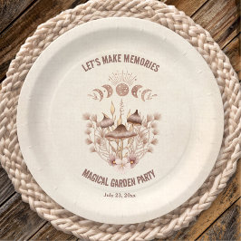 Plato De Papel Fase de la luna de cumpleaños Fiesta celeste mágic