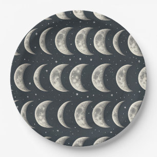 Plato De Papel Fase Lunar Celestial (3)