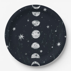 Plato De Papel Fases de la luna