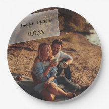 Faux Vellum Foto Overlay Custom Wedding