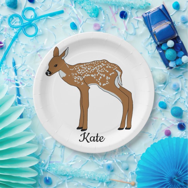 Plato De Papel Fawn (Fiesta)