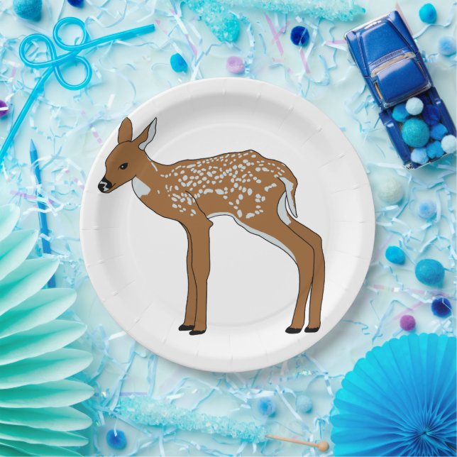 Plato De Papel Fawn (Fiesta)
