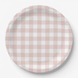 Plato De Papel Faye y Lauren Rubor Plaid