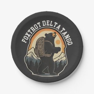 Plato De Papel FDT resiste el filete del oso Delta Tango