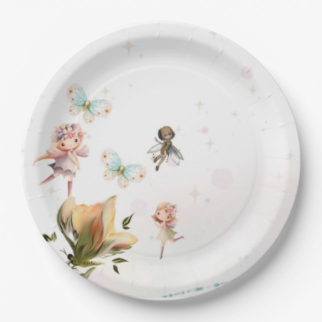 Plato De Papel Fe y planchas de papel de fantasía (Anverso)