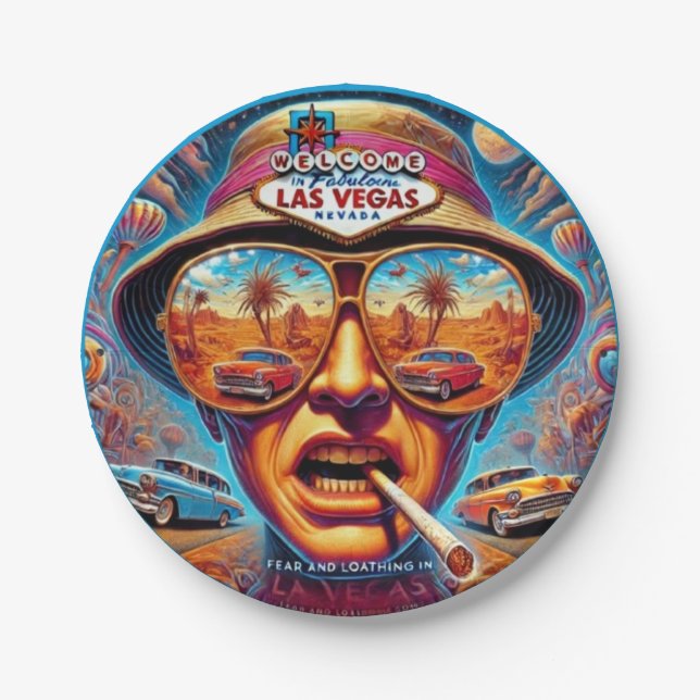 Plato De Papel Fear and Loathing in Las Vegas (Anverso)