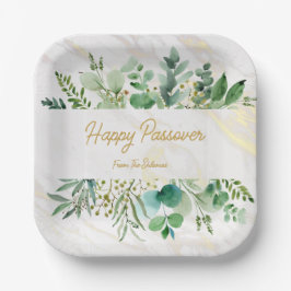 Plato De Papel felice passover placas personalizadas