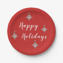 Felices Fiestas 8 Placas de papel