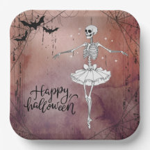 Felices halloween Skeleton Ballerina Red Potion