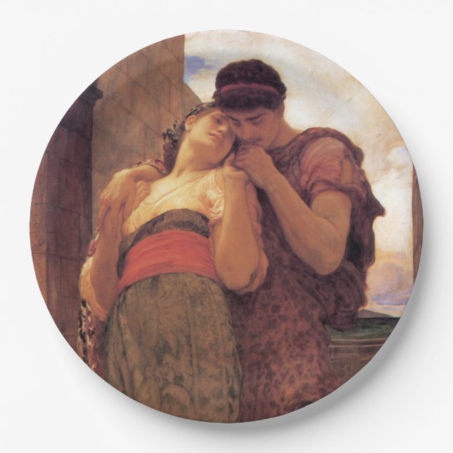 Plato De Papel Felicidad Conyugal (de Frederic Leighton) (Anverso)