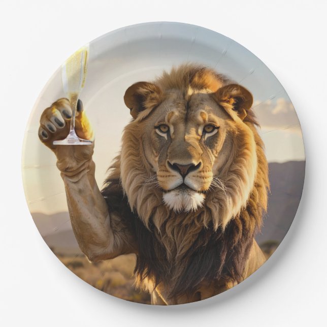 Plato De Papel Felicidades León (Anverso)