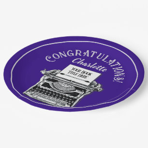 Plato De Papel Felicitaciones Publicación Personalizada