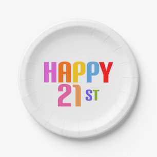 Plato De Papel Feliz 21°
