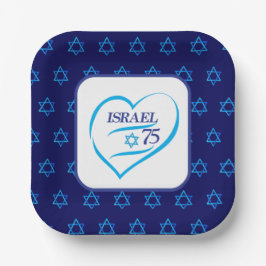 Plato De Papel Feliz aniversario del Día de la Independencia de I