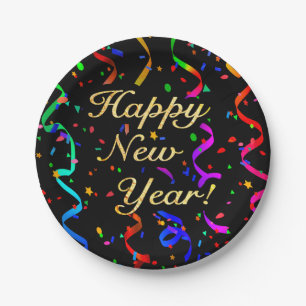 Plato De Papel ¡"Feliz Año Nuevo! "