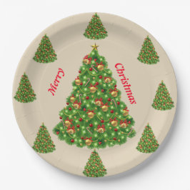 Plato De Papel Feliz Año Nuevo