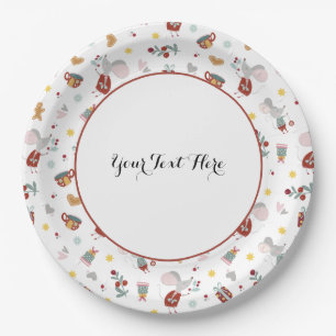 Plato De Papel Feliz Christmouse