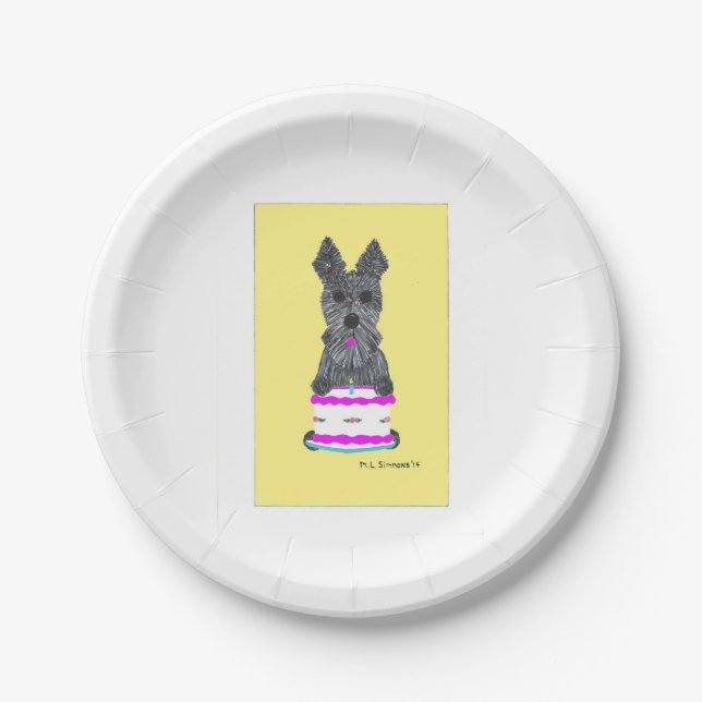 PLATO DE PAPEL FELIZ CUMPLEAÑOS (Anverso)