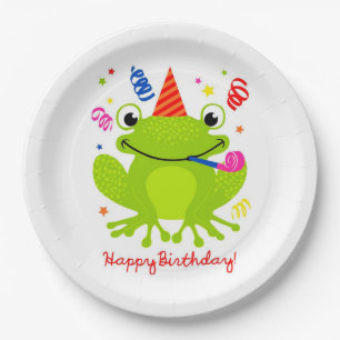 Plato De Papel Feliz cumpleaños