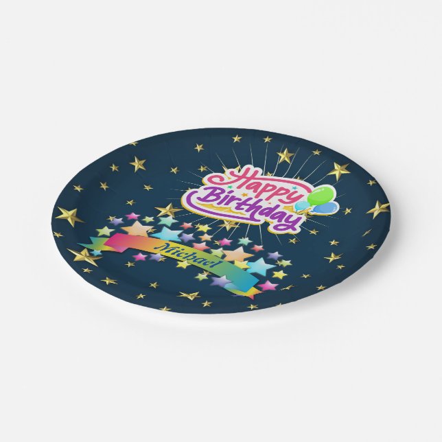 Plato De Papel Feliz cumpleaños (Angular)