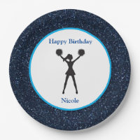 "Feliz cumpleaños", espuma azul