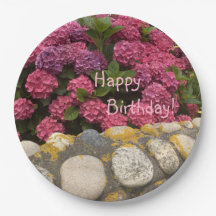 Feliz cumpleaños Fuchsia Hydrangea