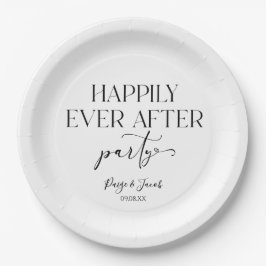 Plato De Papel Feliz desde la recepción de la boda Fiesta
