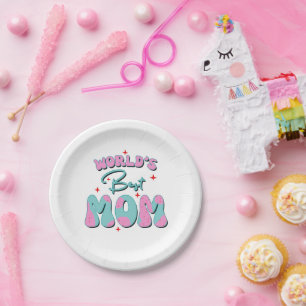 Plato De Papel Feliz Día de la Madre