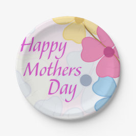 Plato De Papel Feliz Día de la Madre