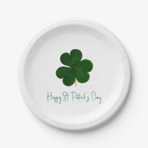 Plato De Papel Feliz Día de San Patricio