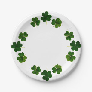 Plato De Papel Feliz Día de San Patricio