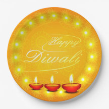 Feliz Diwali Amarillo 9"