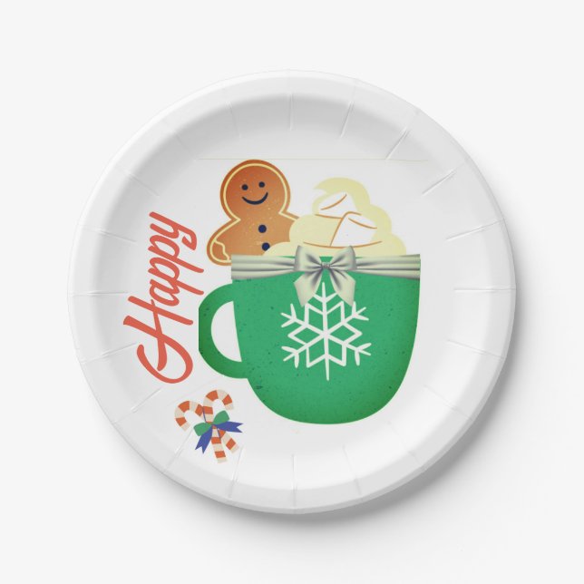 PLATO DE PAPEL FELIZ GIANT (Anverso)