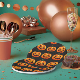 Plato De Papel Feliz Halloween Jack O Lantern