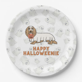 Plato De Papel Feliz Halloweenie