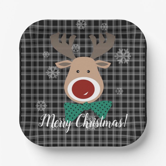 Plato De Papel ¡Feliz Navidad! (Anverso)