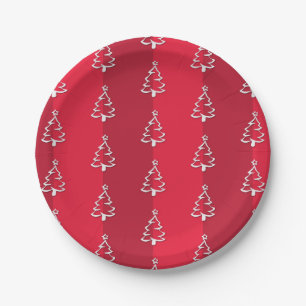 Plato De Papel Feliz Navidad