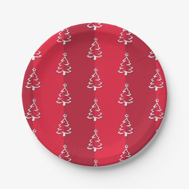 Plato De Papel Feliz Navidad (Anverso)