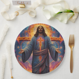 Plato De Papel Feliz Navidad