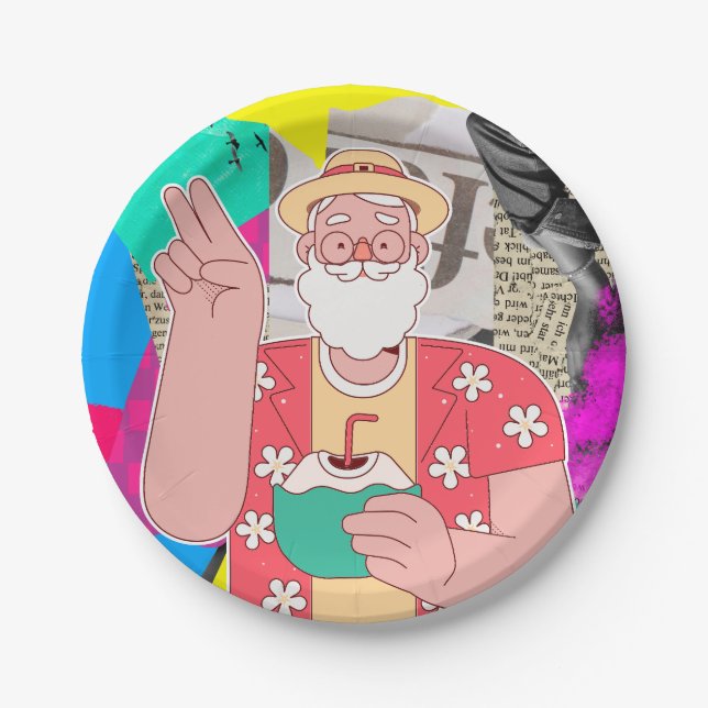 Plato De Papel Feliz Navidad 2024 (Anverso)