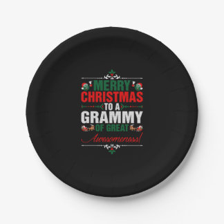 Plato De Papel Feliz Navidad A Un Grammy De Gran Alegría
