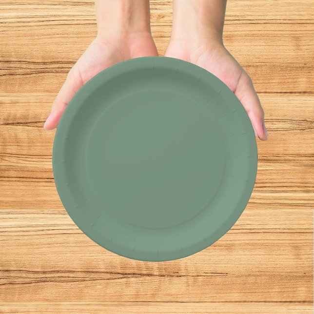 Plato De Papel Feliz Navidad Verde (Subido por el creador)