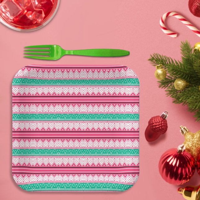 Plato De Papel Feliz Navidad y dulce feo (Subido por el creador)