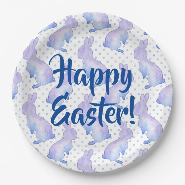 Plato De Papel Feliz Pascua (Anverso)