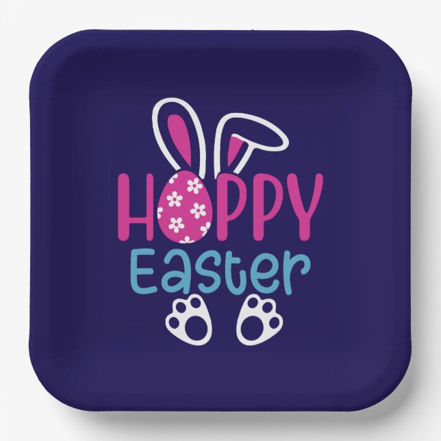 Plato De Papel Feliz Pascua-54411 (Anverso)